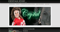Desktop Screenshot of crystalsstory.com