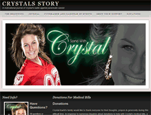 Tablet Screenshot of crystalsstory.com